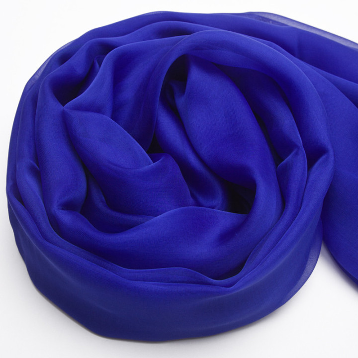Modrá Hodvábna Šatka 200x140cm Blue