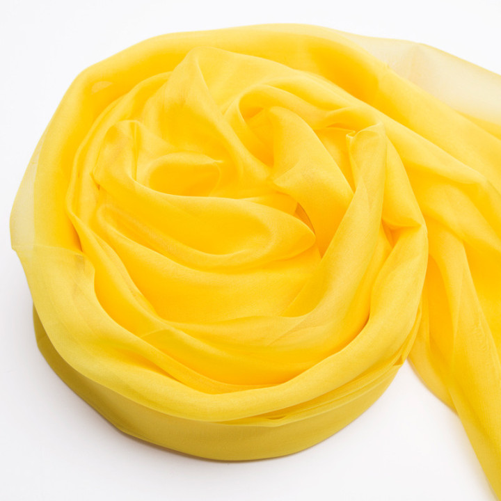 Žltá Hodvábna Šatka 200x140cm Yellow