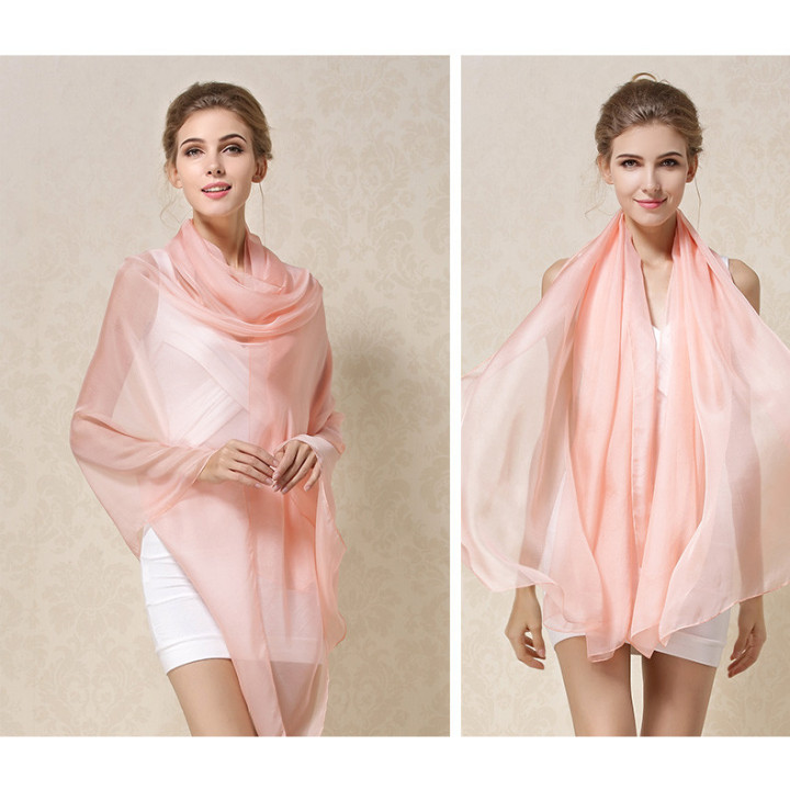 PINKBEIGE Silk Scarf 200x140cm