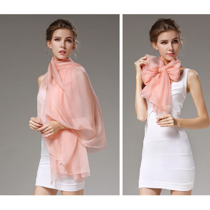 PINKBEIGE Silk Scarf 200x140cm