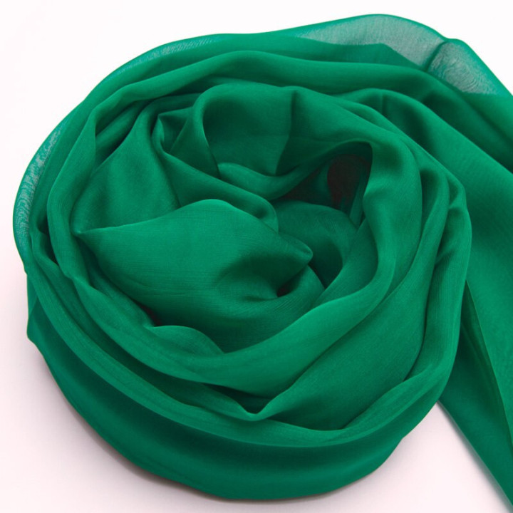 GREEN Silk Scarf 200x140cm