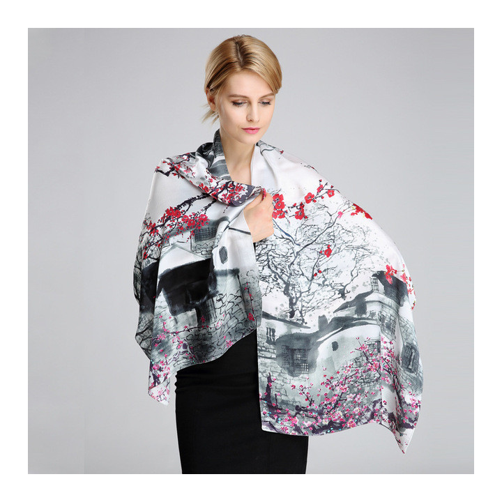 Silk Scarf 175x52cm SI181101