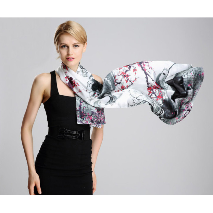 Silk Scarf 175x52cm SI181101