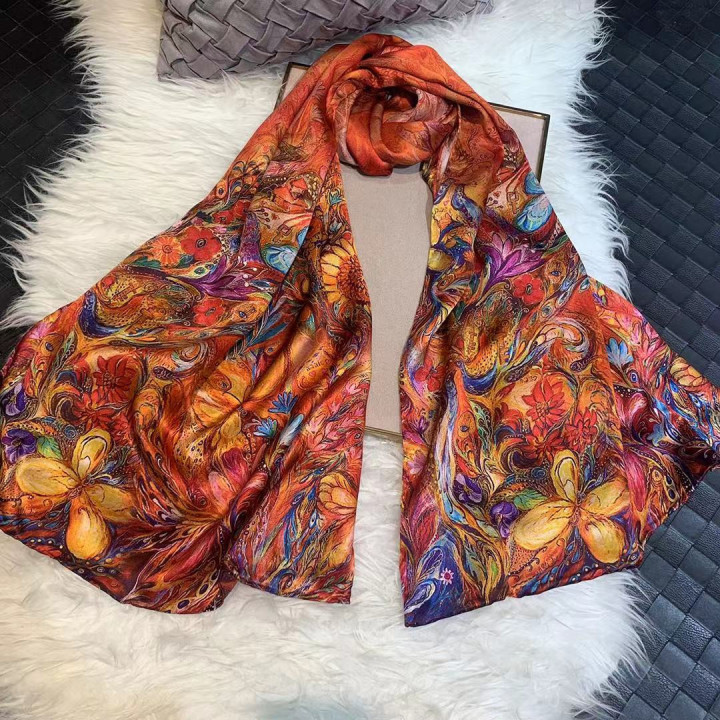 Silk Scarf 175x52cm SI201002