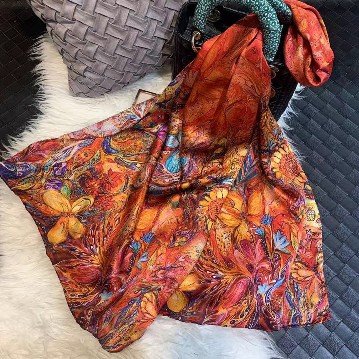 Silk Scarf 175x52cm SI201002