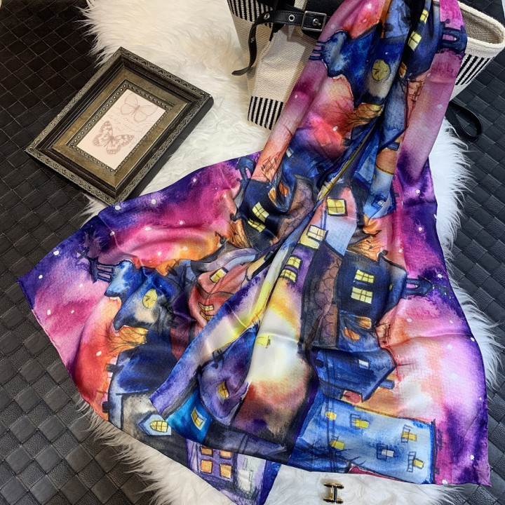 Silk Scarf 175x52cm SIZBH67