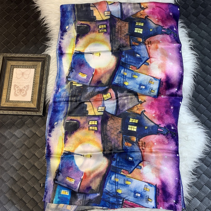Silk Scarf 175x52cm SIZBH67