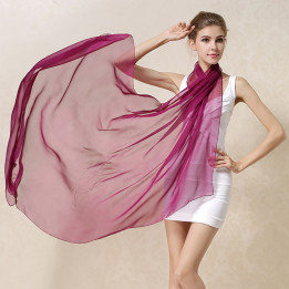 Deep Purple  Silk Scarf 200x140cm
